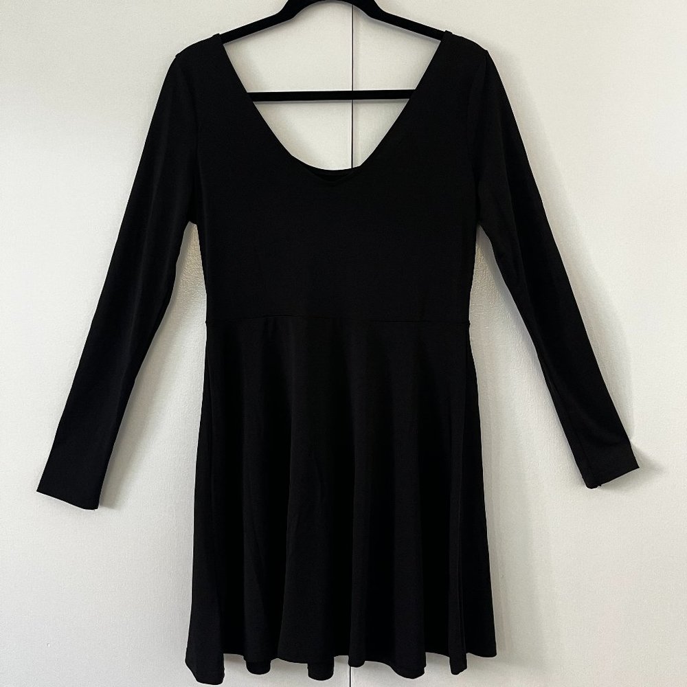Long Sleeve Black H&M Short Dress